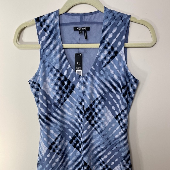 NWT NIC+ZOE Tie Dye Cross Over Tank - Picture 5 of 7